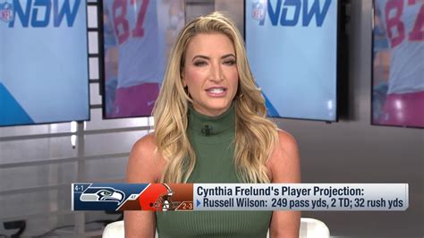 cynthia frelund nudes|NFL Networks Cynthia Frelund makes Week 14 player projections.